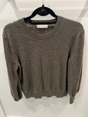 Everlane Olive Crewneck Cashmere Sweater